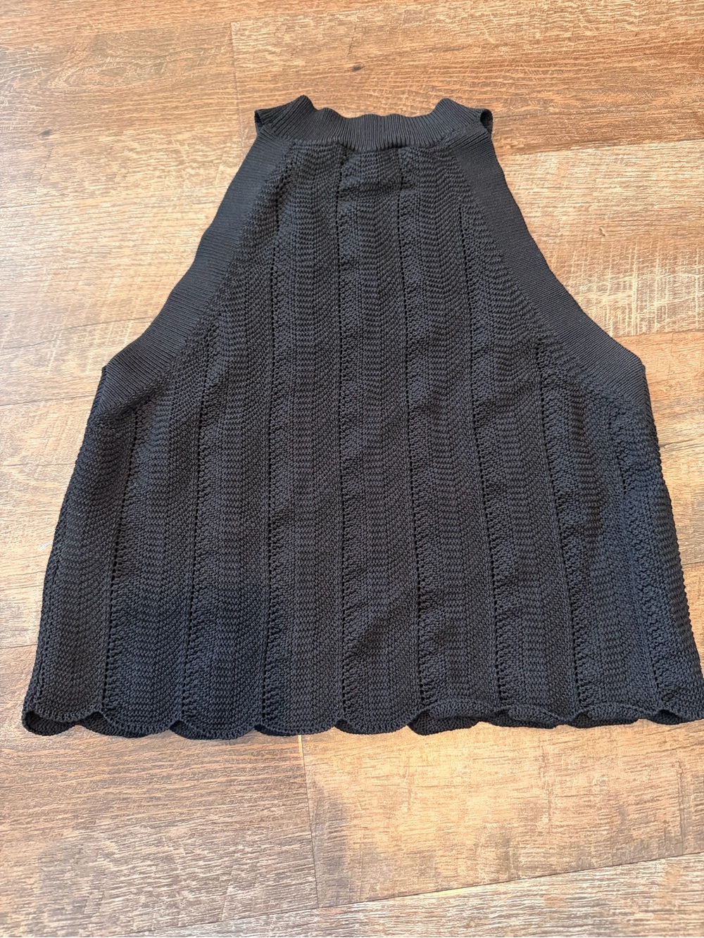 Wilfred Aritzia Black Knit Sleeveless Mock Neck Sweater Tank Top XS - Picture 4 of 4